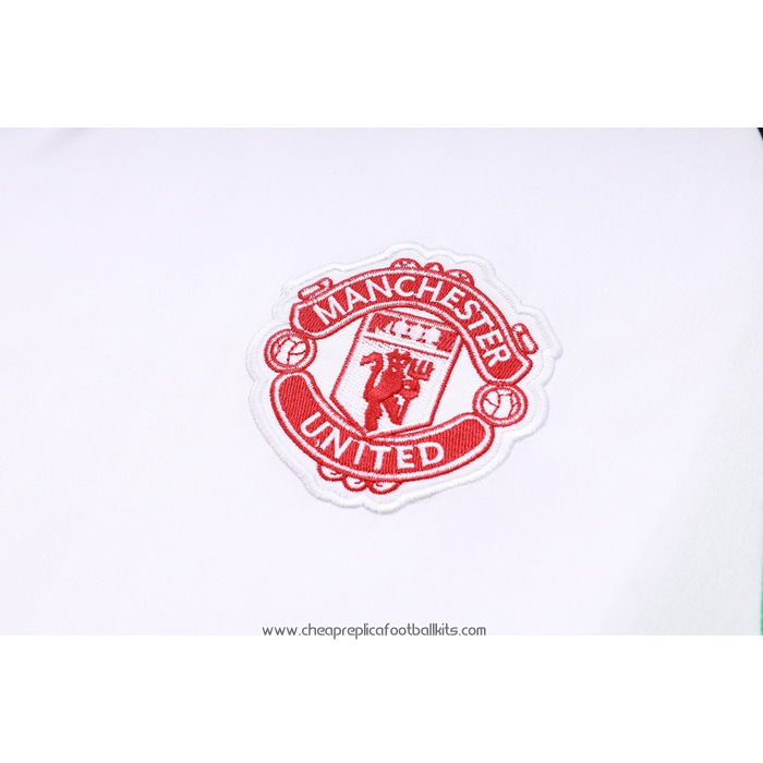 Tracksuit
 Manchester United 2023-2024 Short Sleeve
 White
 and 
Black
 - Shorts
